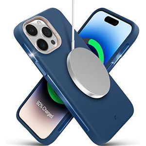 CYRILL by Spigen UltraColor Mag Cover Compatibel met iPhone 14 Pro Max 6.7"" (2022) Premium Liquid TPU Full Body Protection Case - Coast