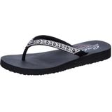 Skechers Cali meditatie vlindertuin voor dames, zwarte mitobuck/edelsteen riestone trim, 8 UK, Zwarte Mitobuck Gem Rhiestone Trim, 41 EU