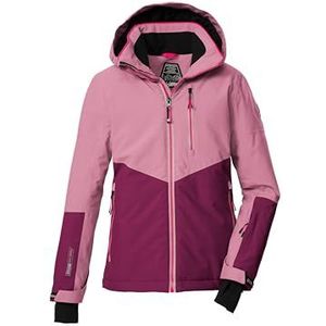 killtec - KSW 207 - Ski-jack - Lichtroze/Framboos - Voor Meisjes - Met Capuchon en Jupe Pare-neige