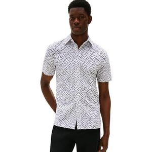 Tommy Hilfiger Herenhemd Linen Blend korte mouwen