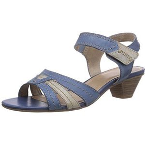 Jana 28205 dames sandalen, blauw denim, 38.5 EU Breed