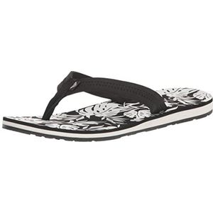 Roxy Vista Teenslippers voor dames, zwart wit 231, 38 EU