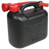 Silverline Brandstofjerrycan van kunststof, 5 l, 1 stuk, zwart, 19991