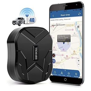 TKMARS 4G GPS Tracker, 10000mAh lange batterij, realtime tracker krachtige magneet GPS tracker voor auto/vrachtwagen/wagenpark, gratis app zonder abonnement