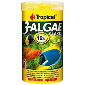 TROPICAL 3-Algae Flakes voer voor aquaria, 250 ml, 3 stuks