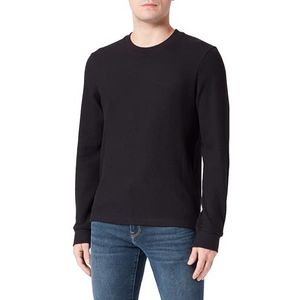 s.Oliver Sales GmbH & Co. KG/s.Oliver Heren sweatshirt met wafelpiqué-structuur sweatshirt met wafelpiqué-structuur, zwart, M