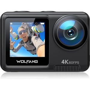 WOLFANG GA400 - Sportcamera - 4K - Actiecamera - Waterdicht tot 40 m - Met EIS Stabilisatie