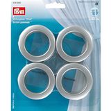 Prym gordijnogen Click, 40mm, 8 stuks, zilver mat, kunststof, zilverkleurig