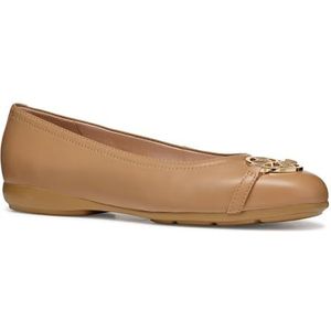 Geox D Annytah B Ballet Flat, beige, 36,5 EU, beige, 36.5 EU