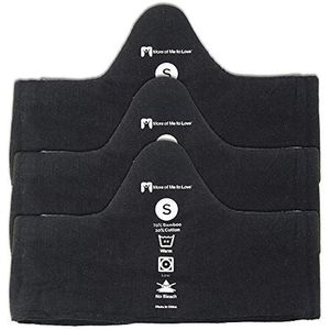 More of Me to Love - Bamboo BH-inleg - Zwart - 3 Stuk