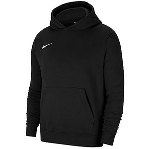 Nike unisex-kind Y Nk Flc Park20 Po Sweatshirt met capuchon, zwart/wit, 10-11 jaar