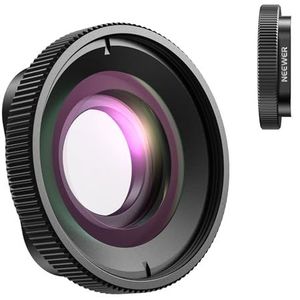 Neewer 2X vergroting lens 7-10cm brandpuntsafstand, macro close-up fotografie accessoire compatibel met GoPro Hero 13 12 11 10 9 Actie Camera, niet waterdicht, LS-65