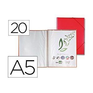 Liderpapel Map met spiraalbinding, A5 A5 rood