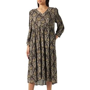 Noa Noa Binann-jurk voor dames, Print Groen/Bruin, 62