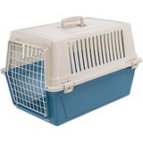 Ferplast Transportbox kleine middelgrote honden en katten tot 15 kg, Hondenbox, Gelamineerde ijzeren deur, Ventilatiesleuven, 40 x 60 x h 38 cm, ATLAS 30 EL Transportbox voor huisdieren, Blauw