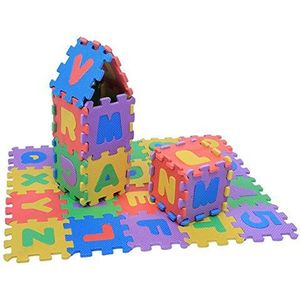 36 stuks speelmatten voor baby's, puzzelmat, cijfers en letters, puzzeltapijt van schuim, voor kinderkamer, speelgoed voor baby's, meisjes, jongens, 0-18 maanden