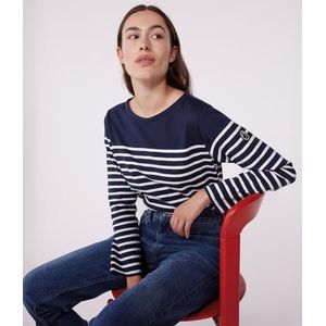 Petit Bateau - Marine Shirt - Katoen - Blauw - Lange Mouwen
