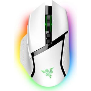 Razer Basilisk V3 Pro - Aanpasbare draadloze gamingmuis met Razer HyperScroll Tilt Wheel (Focus Pro 30K optische sensor, 13-zones Chroma verlichting, 10+1 programmeerbare knoppen) Wit