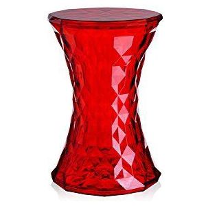 Kartell Stone, bamboe, 30 x 45 x 30 cm 30 x 45 x 30 cm rood