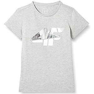 4F HJZ20-JTSD006B-25M T-shirt voor meisjes, Grijs