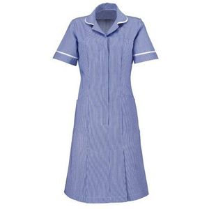 Alexandra AL-ST297NA-128S Stripe Jurk, Kort, Wit Leiding/Trim, 128 cm Borst (Maat 26), Navy/Wit