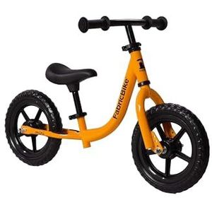 FabricBike Mini 12"" - Loopfiets voor 18 Maanden - 4 Jaar Oude Jongens Meisjes. Trainingsfiets zonder pedalen. Ultralichte leerfiets met verstelbaar stuur en zadel. (Mini Sport Orange)