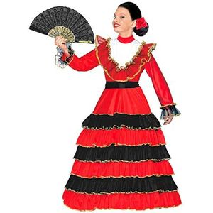 Widmann - kinderkostuum Flamenco danseres, jurk, Senorita, carnavalskostuums voor meisjes, carnaval