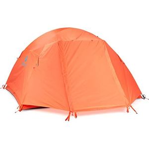 Marmot Catalyst 2P, Lichtgewicht 2/3 Man Trekking Tent, Waterdicht Backpacking Tent voor Camping en Wandelen, Red Sun/Cascade Blue, 2 Person