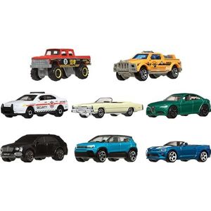 Matchbox Metalen speelgoedauto's of trucks, schaal 1:64, set van 8 voertuigen met thema, waaronder 1 exclusief exemplaar (stijlen kunnen variëren), HVR81