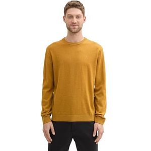 TOM TAILOR heren trui, 36292 - Mustard Melange, XL