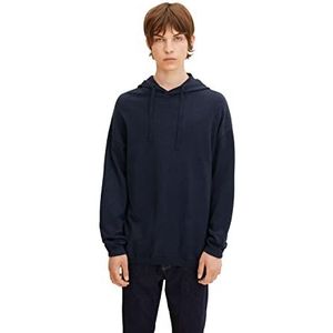 TOM TAILOR Denim Uomini Gebreide hoodie 1032314, 10668 - Sky Captain Blue, XS