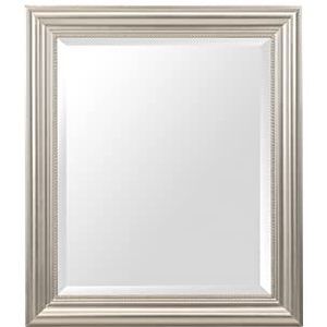 Spiegel van hout, zilverkleurig, 50 x 60 cm, 58 x 3 x 68 cm