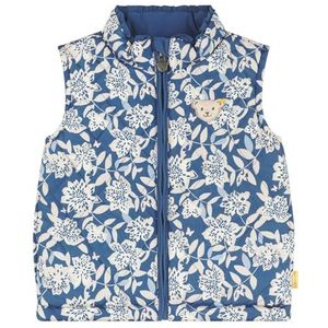 Steiff Omkeerbaar vest voor baby's, meisjes, Bijou Blue., 110 cm