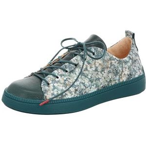 THINK! Turna sneakers voor dames, petrol/combi 7060, 35 EU, smal, Petrol Combi 7060, 35 EU Smal