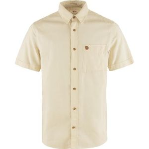 Fjallraven 87039-113 Övik Travel Shirt SS M Shirt Heren Chalk White Maat XS, Chalk White, XS