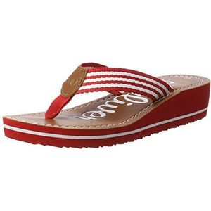 s.Oliver Dames 27118 slippers, Rood Rood Wit 521, 38 EU