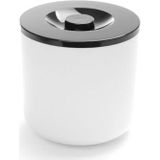 HENDI Ijsemmer, container voor ijsblokjes, BarUp, dubbelwandig, 5L, ø190x(h)200mm, polystyreen, wit en zwart