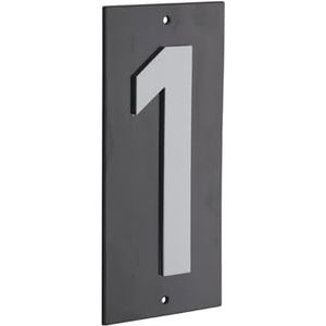 THIRARD 00967171 – signaalbord 56 x 130 mm 1 om te schroeven – wandbord met opmerking – nummer 1 – accessoires/uitrusting – deuruitrusting