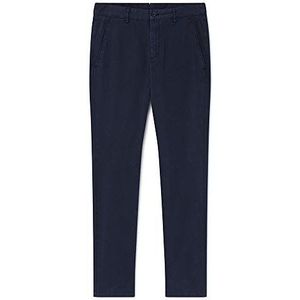 Hackett London GMT Dye Texture Straight Jeans voor heren, Blauw (marine 595), 31W / 34L