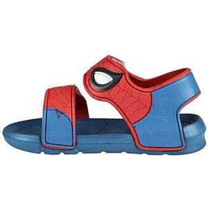 Spiderman Sandalen - Blauw en Rood - Maat 30/31 - Gemaakt van 100% EVA - Strand Sandalen met Klittenbandsluiting - Origineel Product Ontworpen in Spanje