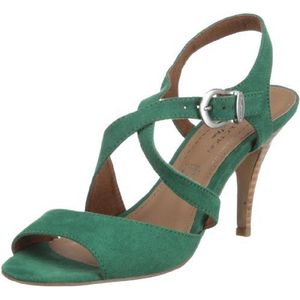 s.Oliver Dames selectie mode sandalen, Groen Grün Groen 700, 39 EU