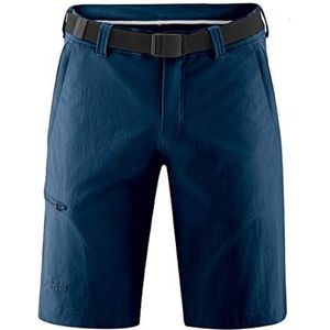 Maier Sports Huang heren wandelbroek, outdoorshort met geïntegreerde riem, trekkingbroek