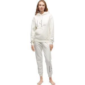 KARL LAGERFELD Dames Kl Monogram Loungewear Hoody, Gebroken wit, XL