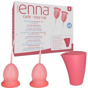 enna Cycle Easy – 2 menstruatiekopjes en sterilisatiedoos, maat S