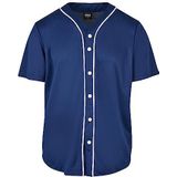 Urban Classics Mannen Baseball Mesh Jersey T-shirt, Spaceblue/Wit, 3XL grote maten
