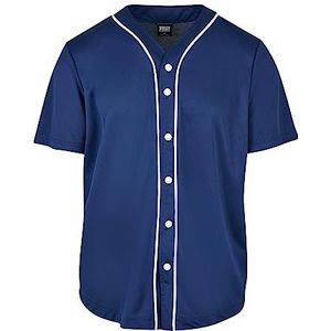 Urban Classics Baseball Mesh Jersey T-shirt heren, Spaceblauw/wit, XXL