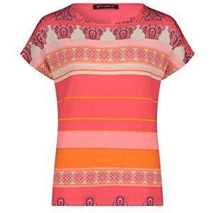 Betty Barclay Dames Siri T-shirt, camel/rosé, 44, Camel/rosé, 44