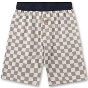 Sanetta Kinderpyjamabroek voor jongens, shorts, geweven tailleband, 100% biologisch katoen, Greystone., 164 cm