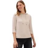 Cecil - Hoodie Shirt - Beige - Dames - 3/4-mouwen