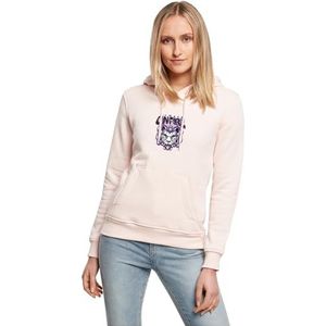 Miss Tee Dames hoodie Always On Fire Hoody, casual print hoodie voor vrouwen, regular fit, maten XS - 5XL, roze, L
